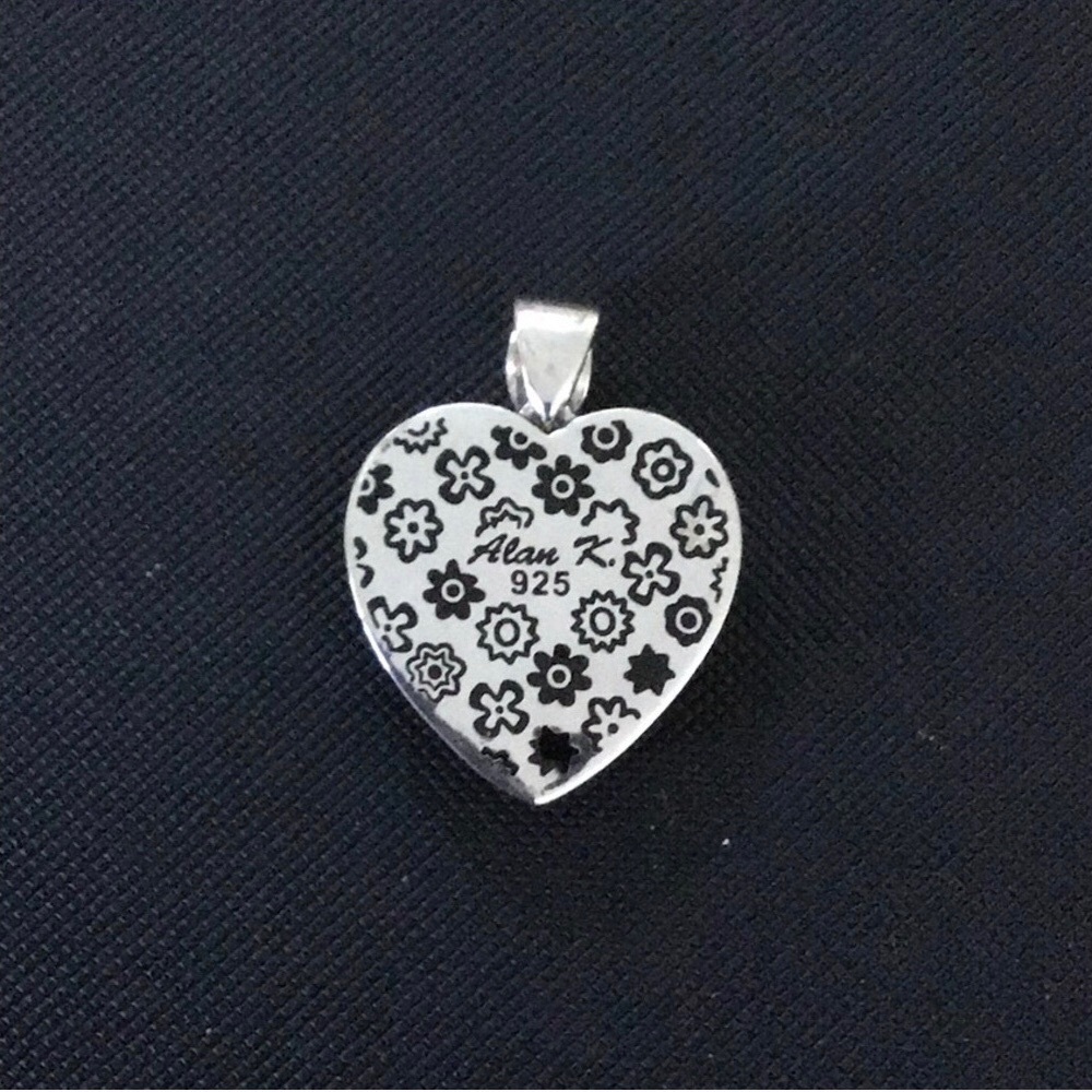 🆕 Murano Heart Pendant by Alan K. - Picture 3 of 3